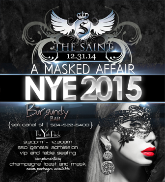 Celebrate New Year's Eve with the Saint